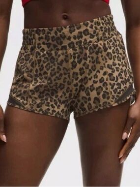 NWT!! Lululemon Hotty Hot HR Lined Short 2.5” True Leopard, Size 8